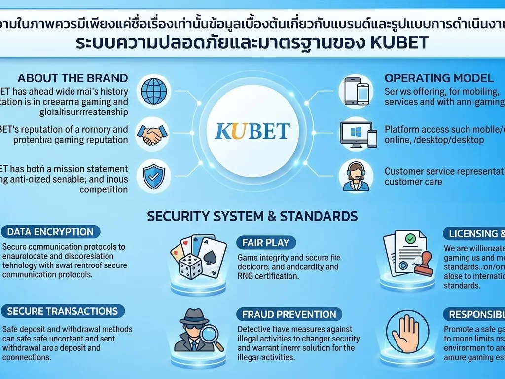 ระบบความปลอดภัยและมาตรฐานของ KUBET
